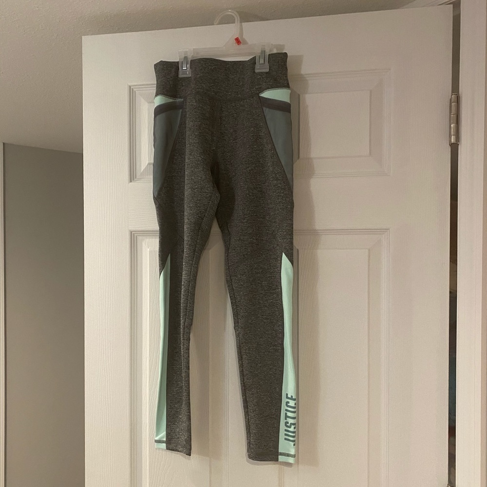 Justice exercise leggings with mesh pockets 12